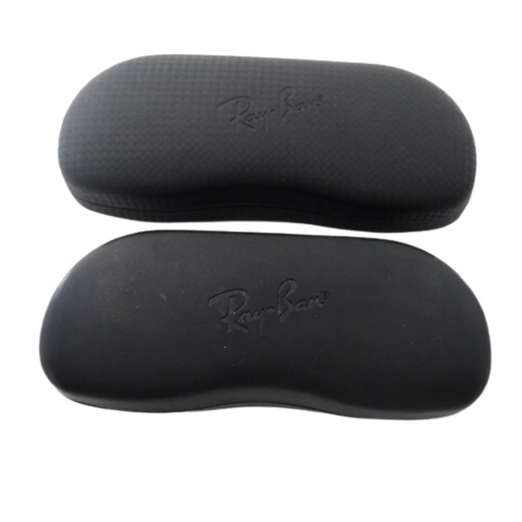 RAY BAN~HARD CLAMSHELL~BLACK SUNGLASSES CASES~LOT OF 2 - Picture 3 of 3